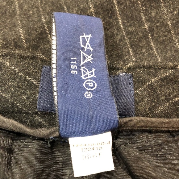 GAP Wool Pinstriped Straight Leg Trousers - Picture 17 of 17